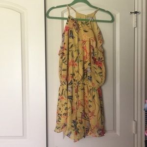 Floral Yellow Romper